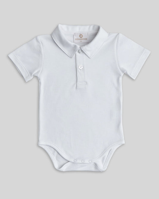 Essentials bodysuit in white, comfortable and breathable