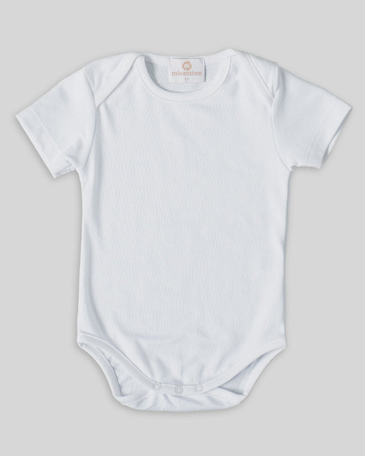  Bodysuit for newborns in white, soft and breathable