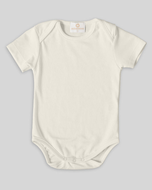 Pearl bodysuit in pima cotton, comfy fit for babies