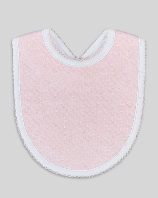 Baby girl bibs in soft cotton with adorable designs and absorbent material.