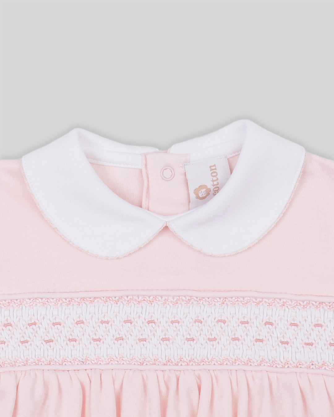 Bubble Daphne Baby Girl Pima Cotton Hand Smocked - Pink