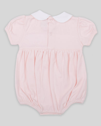 Bubble Emma Baby Girl Pima Cotton Hand Smocked - Pink